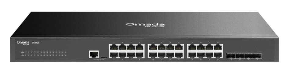 TP-LINK Omada access switch SG3428, 24-Port Gigabit, 4x SFP, V2.40